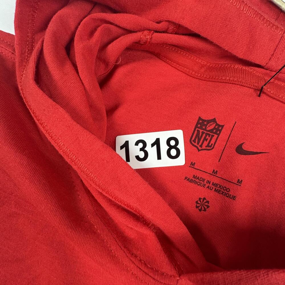 Kansas City Chiefs Shirt Mens Medium Red Yellow NFL Football Nike Hoodie Tee - Picture 7 of 12